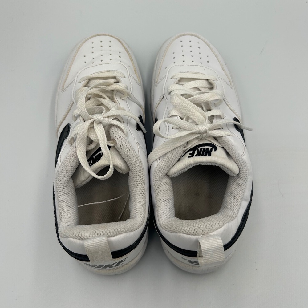 Nike Court Borough Low Recraft White Black Kids Sneakers DV5456-104 Size 5.5Y - Picture 4 of 5